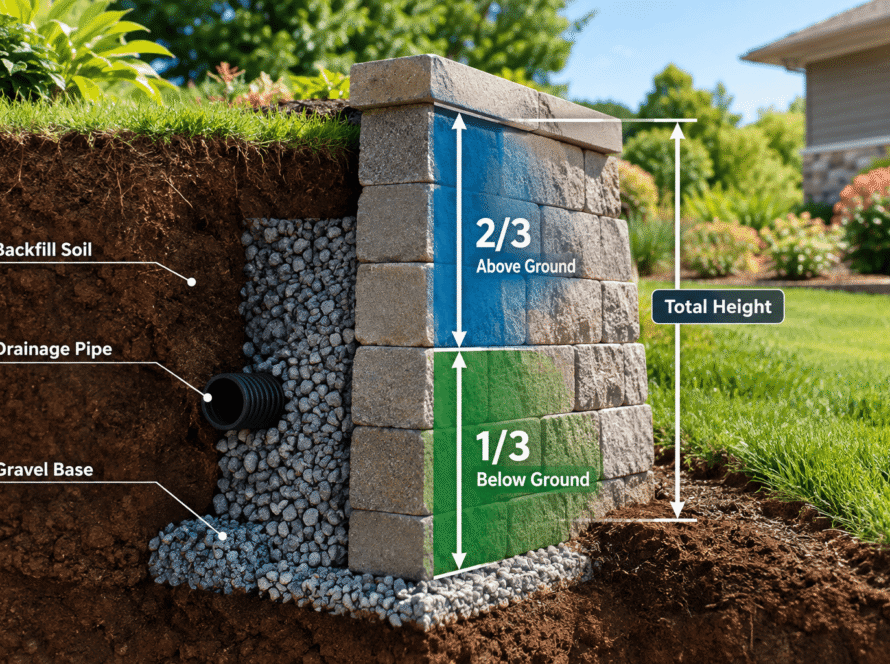 13 rule for retaining walls